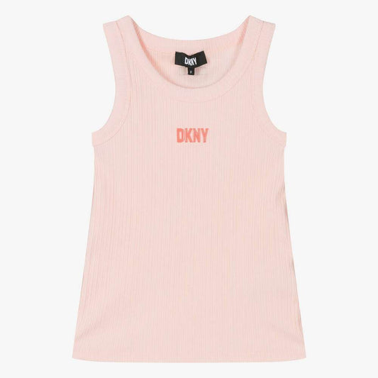 DKNY - Потници - Pink Ribbed Cotton Top - Love|Labels