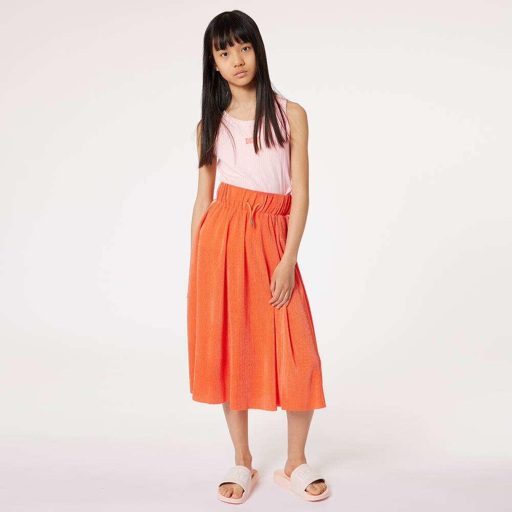 DKNY - Потници - Pink Ribbed Cotton Top - Love|Labels