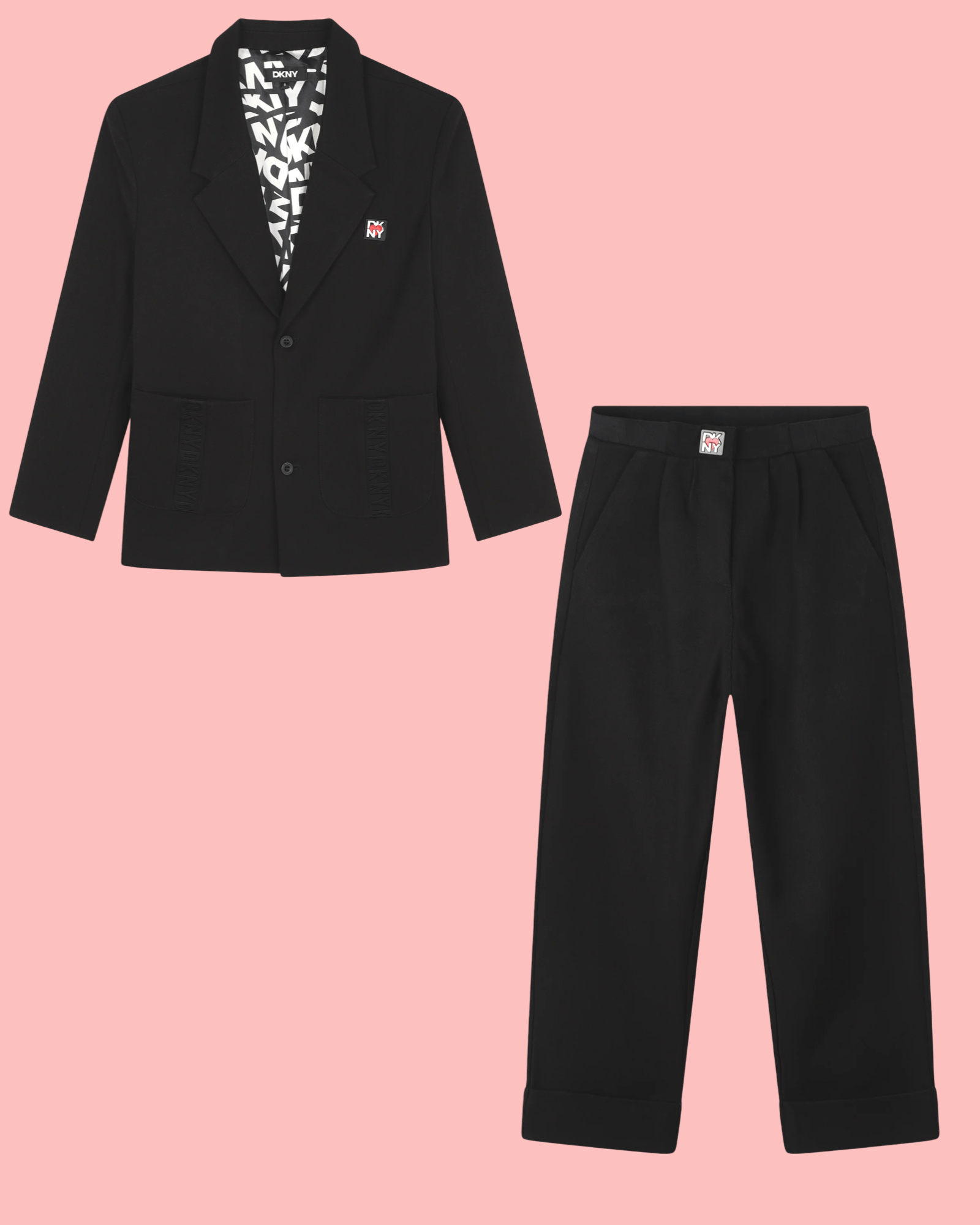 DKNY - Панталони - Pleated Roll - Up Trousers - Love|Labels