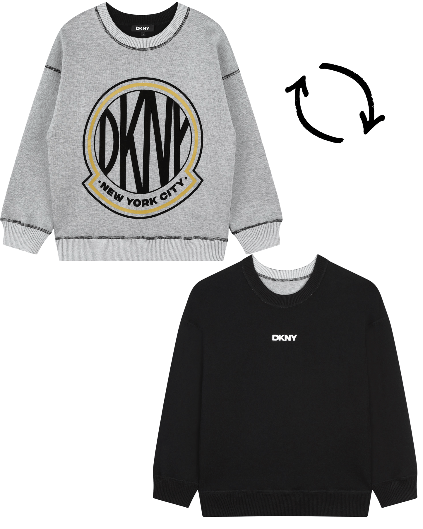 DKNY - Блузи - Reversible Sweatshirt - Love|Labels