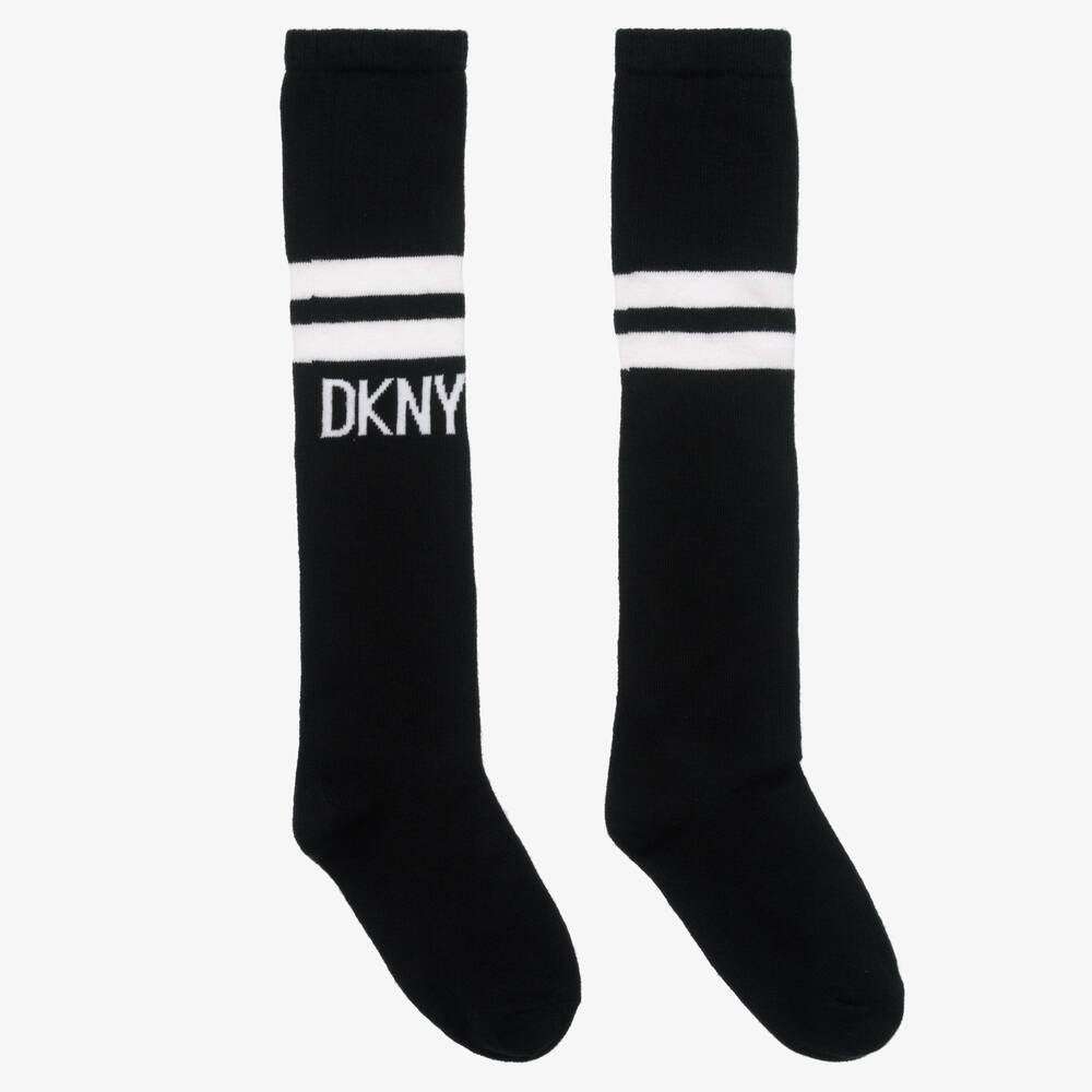 Black Knee High Cotton Socks