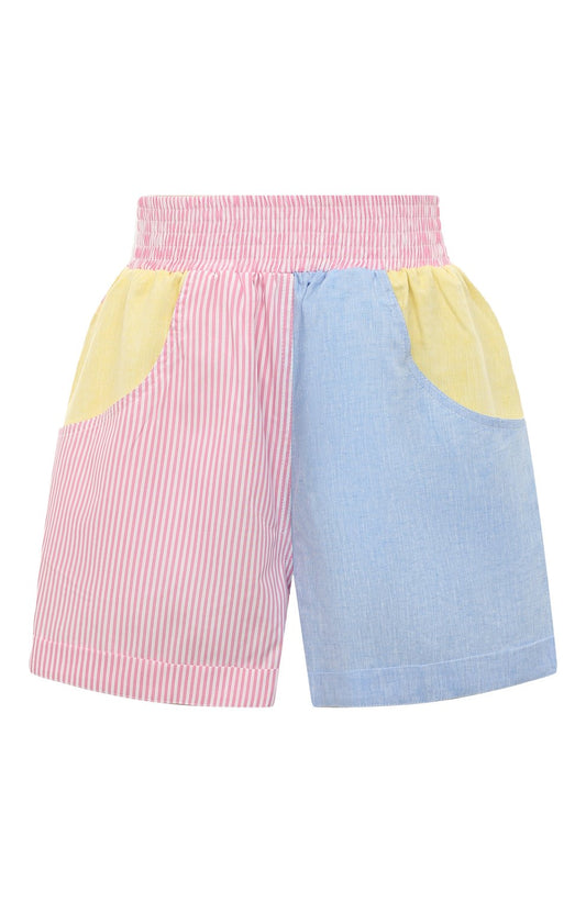 Multicolor Bandana Patch Shorts