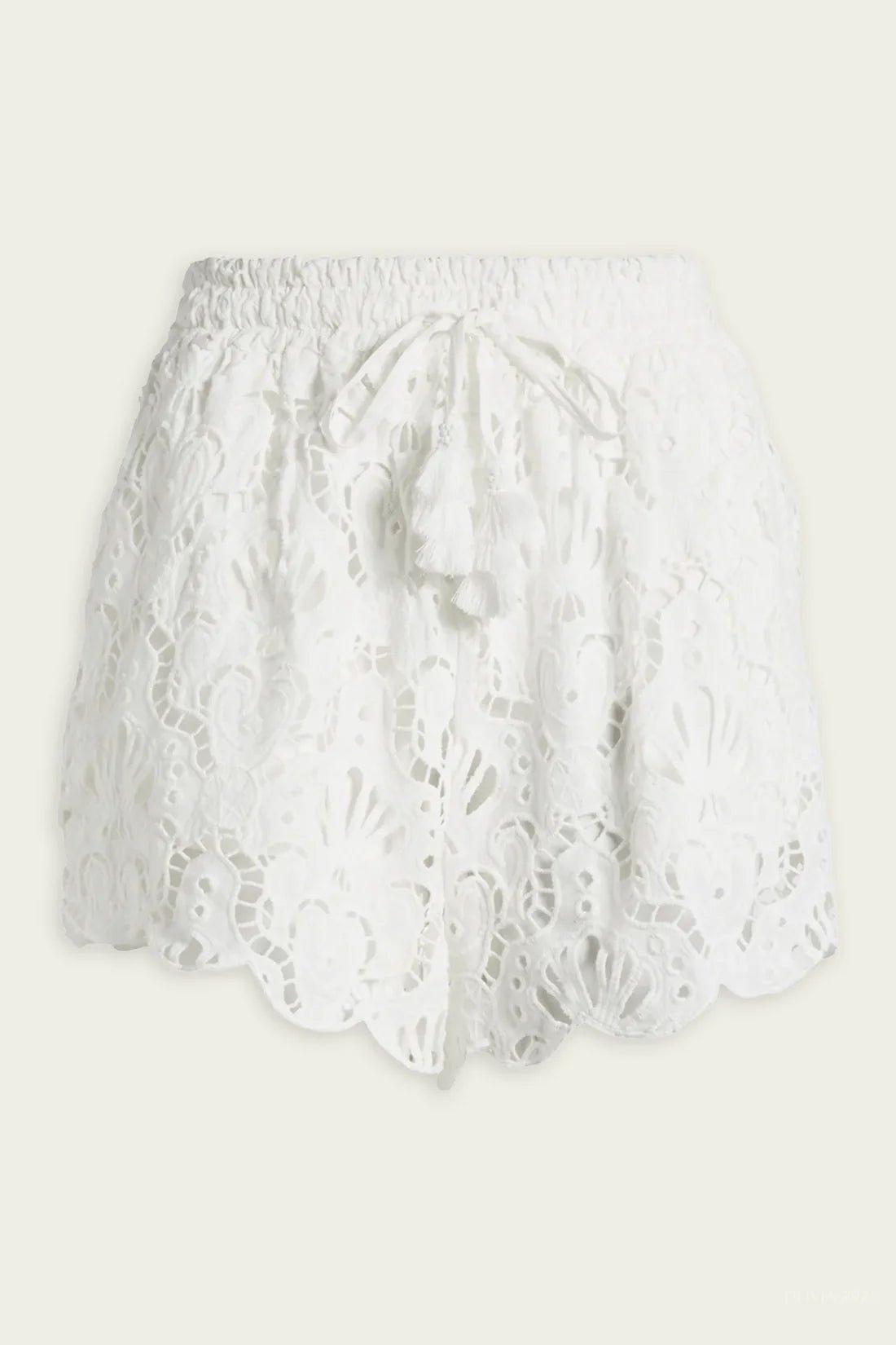 Farm Rio - Шорти - White Seashell Eyelet Shorts - Love|Labels