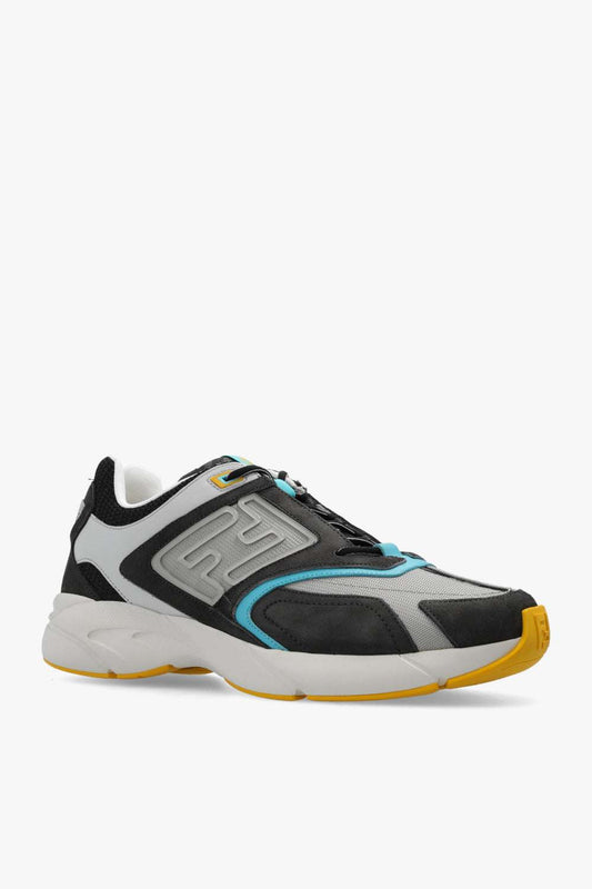 FENDI - Обувки - FF Faster Grey Sneakers - Love|Labels