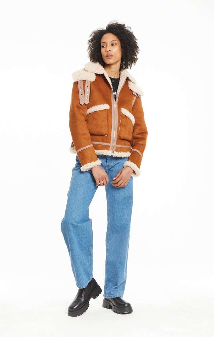 FORTE DEI MARMI COUTURE - Якета - Aviator Camel Jacket - Love|Labels