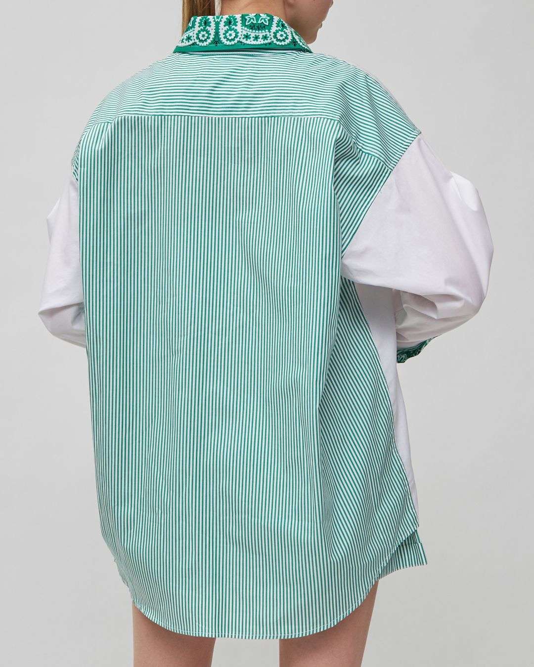 FORTE DEI MARMI COUTURE - Ризи - Bandana Patch Green Shirt - Love|Labels
