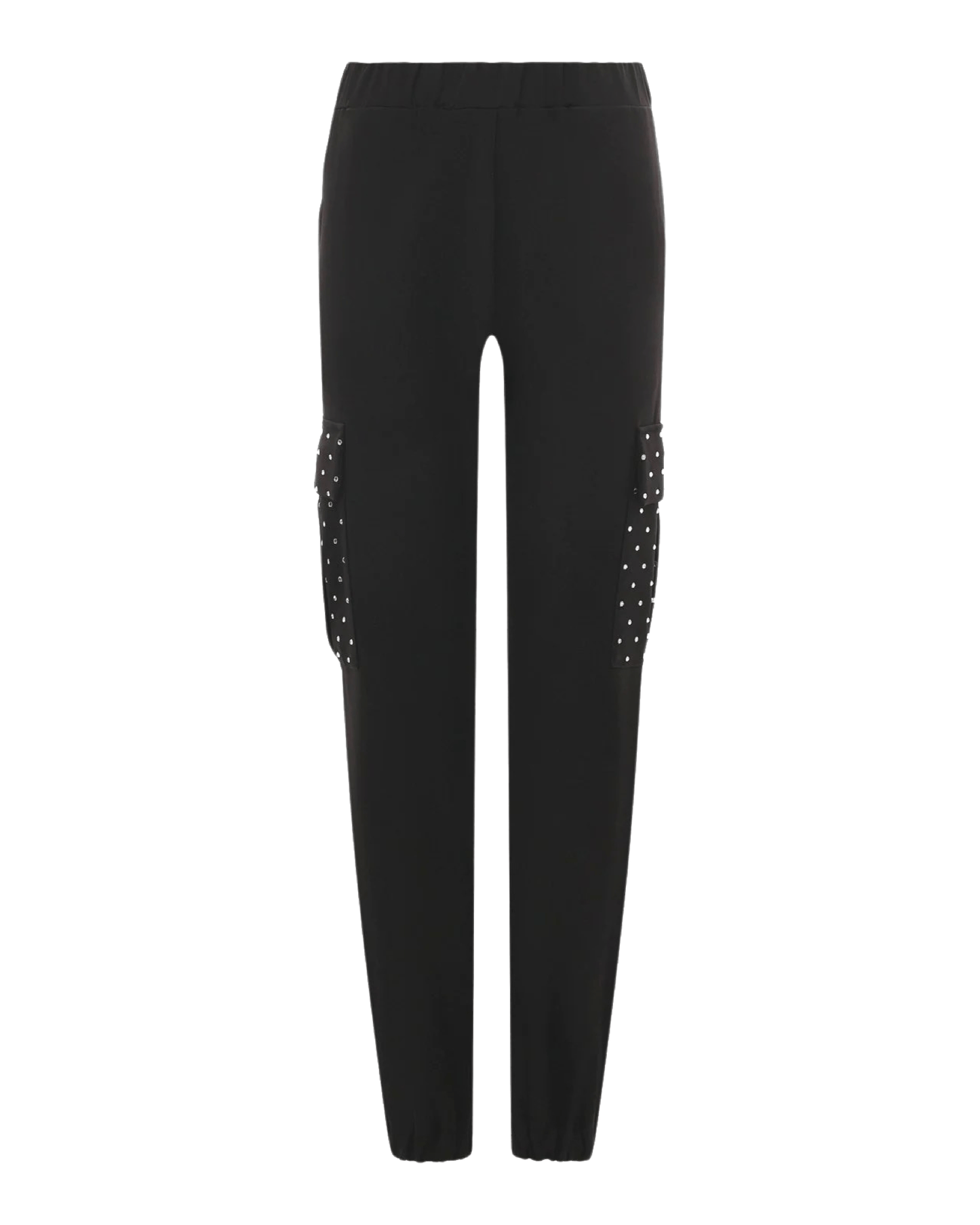 FORTE DEI MARMI COUTURE - Панталони - Black Cargo Strass Pants - Love|Labels