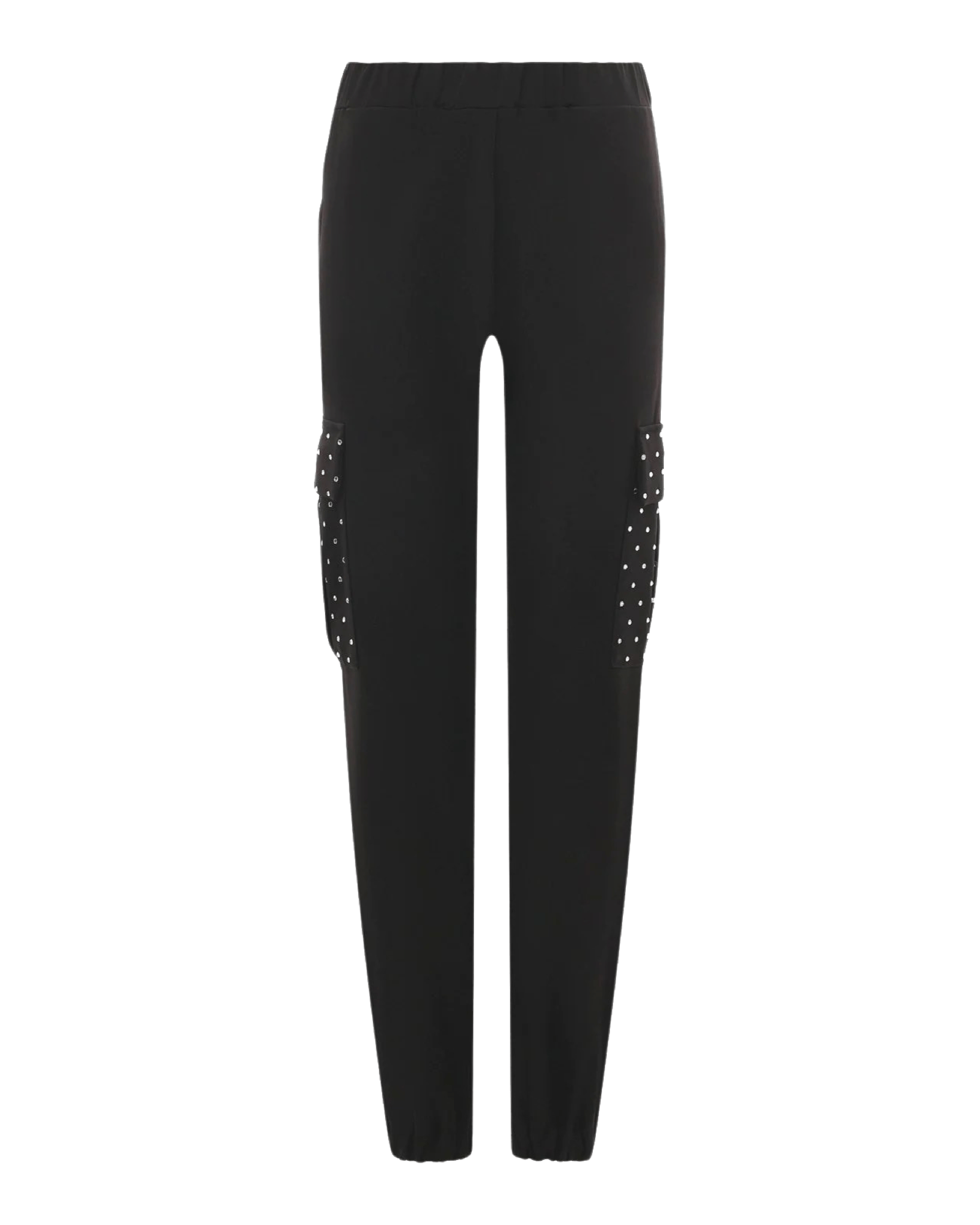 FORTE DEI MARMI COUTURE - Панталони - Black Cargo Strass Pants - Love|Labels