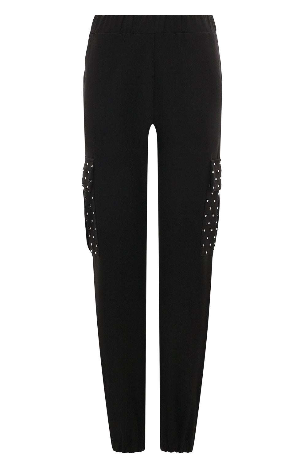FORTE DEI MARMI COUTURE - Панталони - Black Cargo Strass Pants - Love|Labels