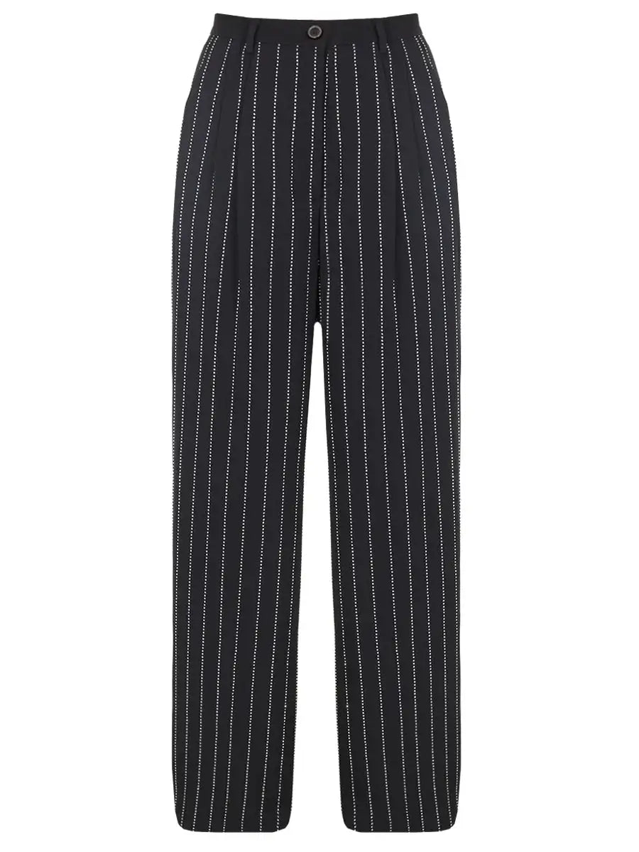 FORTE DEI MARMI COUTURE - Панталони - Black Crystals Trousers - Love|Labels