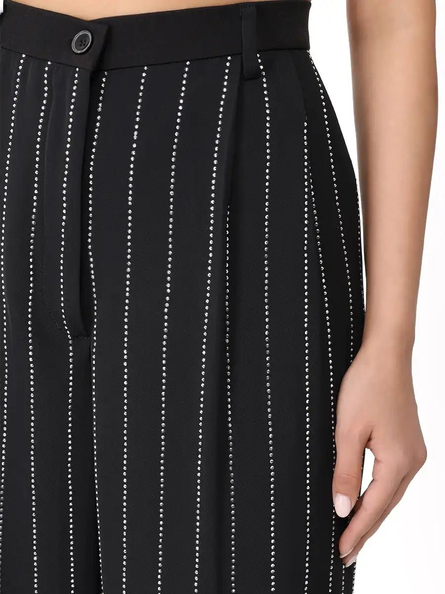 FORTE DEI MARMI COUTURE - Панталони - Black Crystals Trousers - Love|Labels