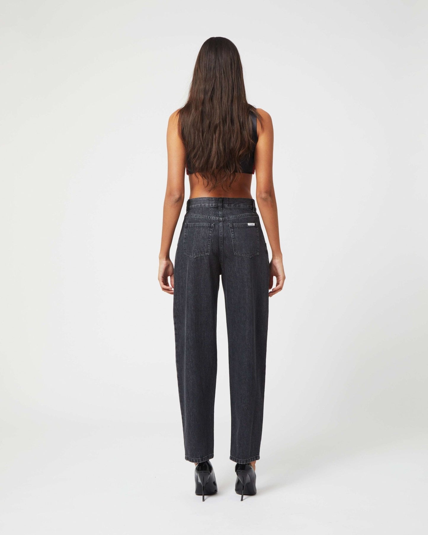 FORTE DEI MARMI COUTURE - Панталони - Black Cut Out Crystals Jeans - Love|Labels