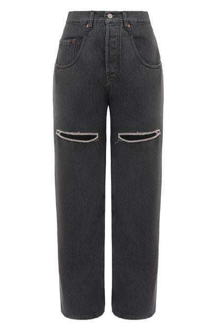 FORTE DEI MARMI COUTURE - Панталони - Black Cut Out Crystals Jeans - Love|Labels
