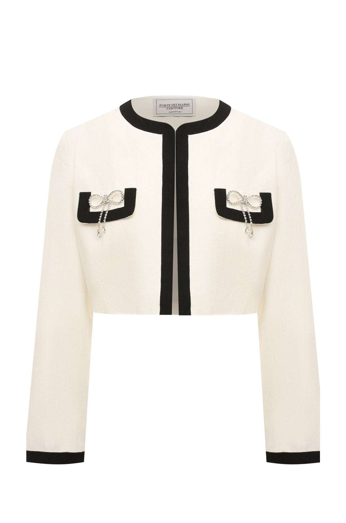 FORTE DEI MARMI COUTURE - Сака - Black&White Linen Jacket - Love|Labels