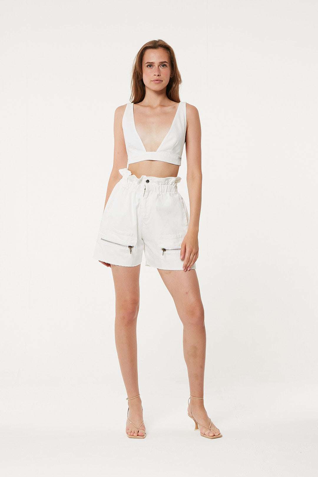 FORTE DEI MARMI COUTURE - Шорти - Cargo White Shorts - Love|Labels