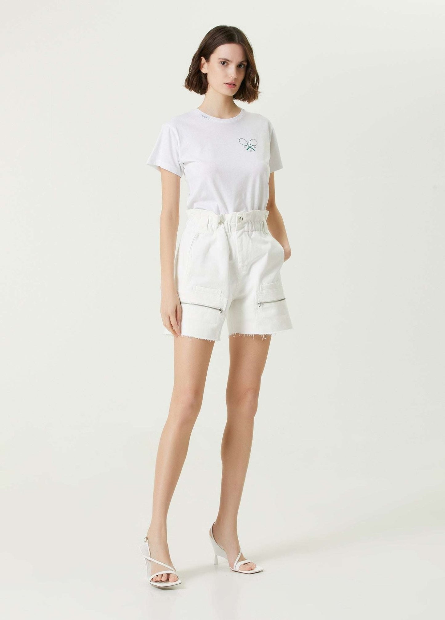 FORTE DEI MARMI COUTURE - Шорти - Cargo White Shorts - Love|Labels