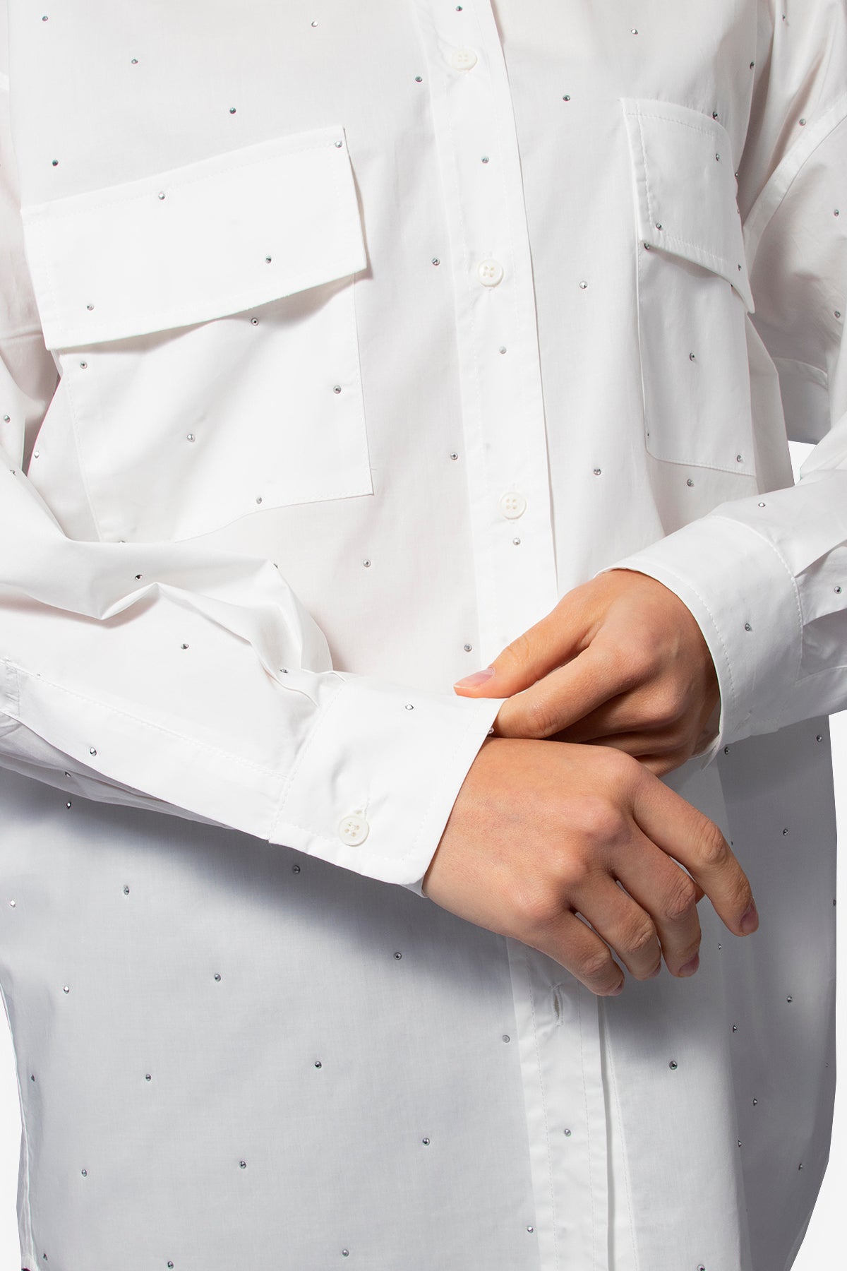 FORTE DEI MARMI COUTURE - Ризи - Crystals White Shirt - Love|Labels