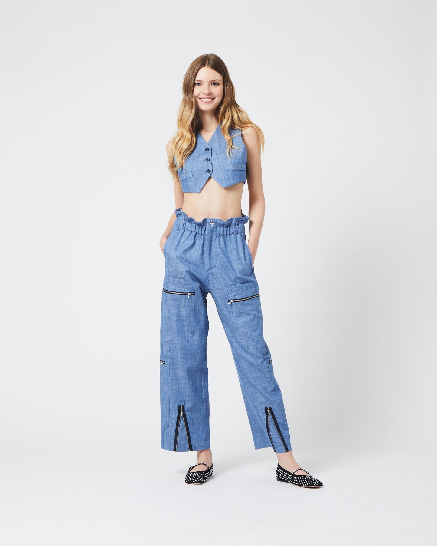 FORTE DEI MARMI COUTURE - Панталони - Denim Cargo Pants - Love|Labels