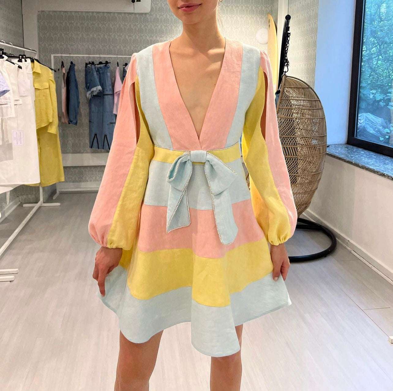 FORTE DEI MARMI COUTURE - Рокли - Multicolor Lino Dress - Love|Labels