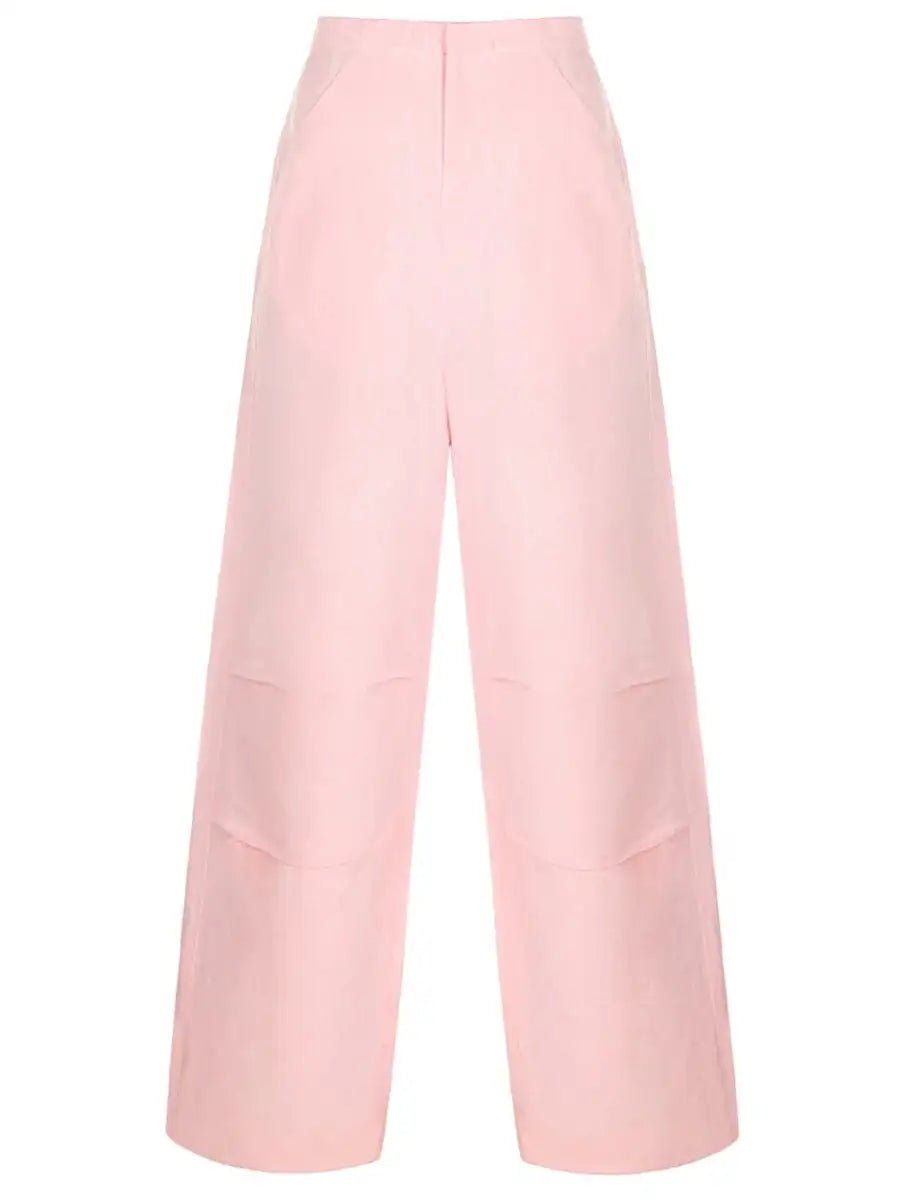 FORTE DEI MARMI COUTURE - Панталони - Pink Linen Pants - Love|Labels