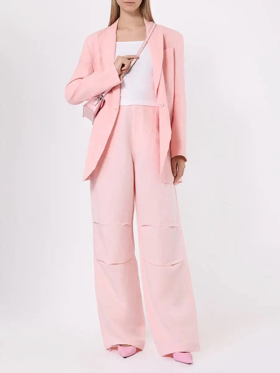 FORTE DEI MARMI COUTURE - Панталони - Pink Linen Pants - Love|Labels