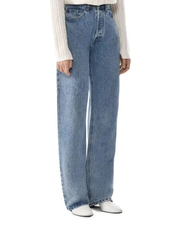 FORTE DEI MARMI COUTURE - Панталони - Rhinestones Logo Blue Jeans - Love|Labels