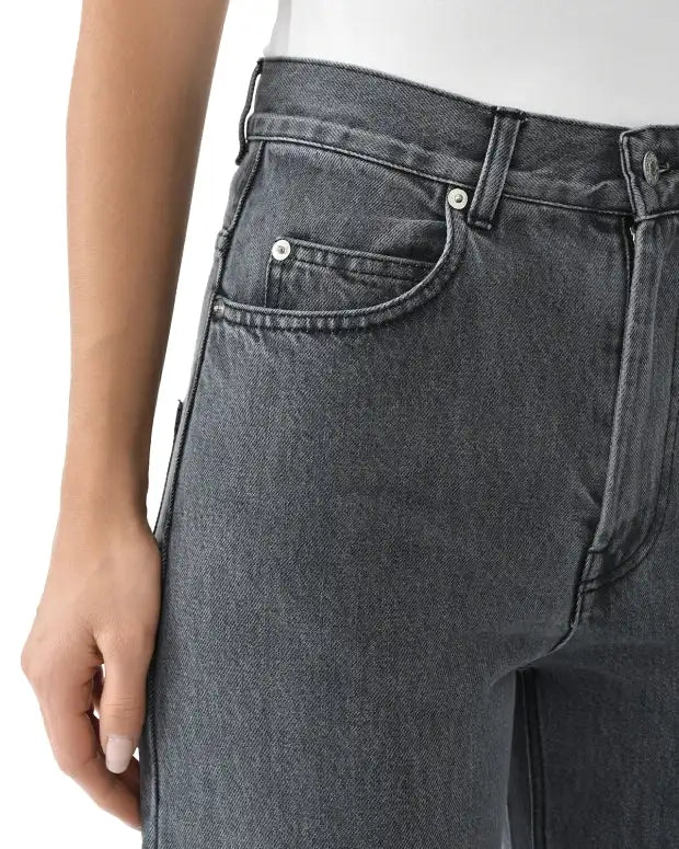 FORTE DEI MARMI COUTURE - Панталони - Rhinestones Logo Grey Jeans - Love|Labels