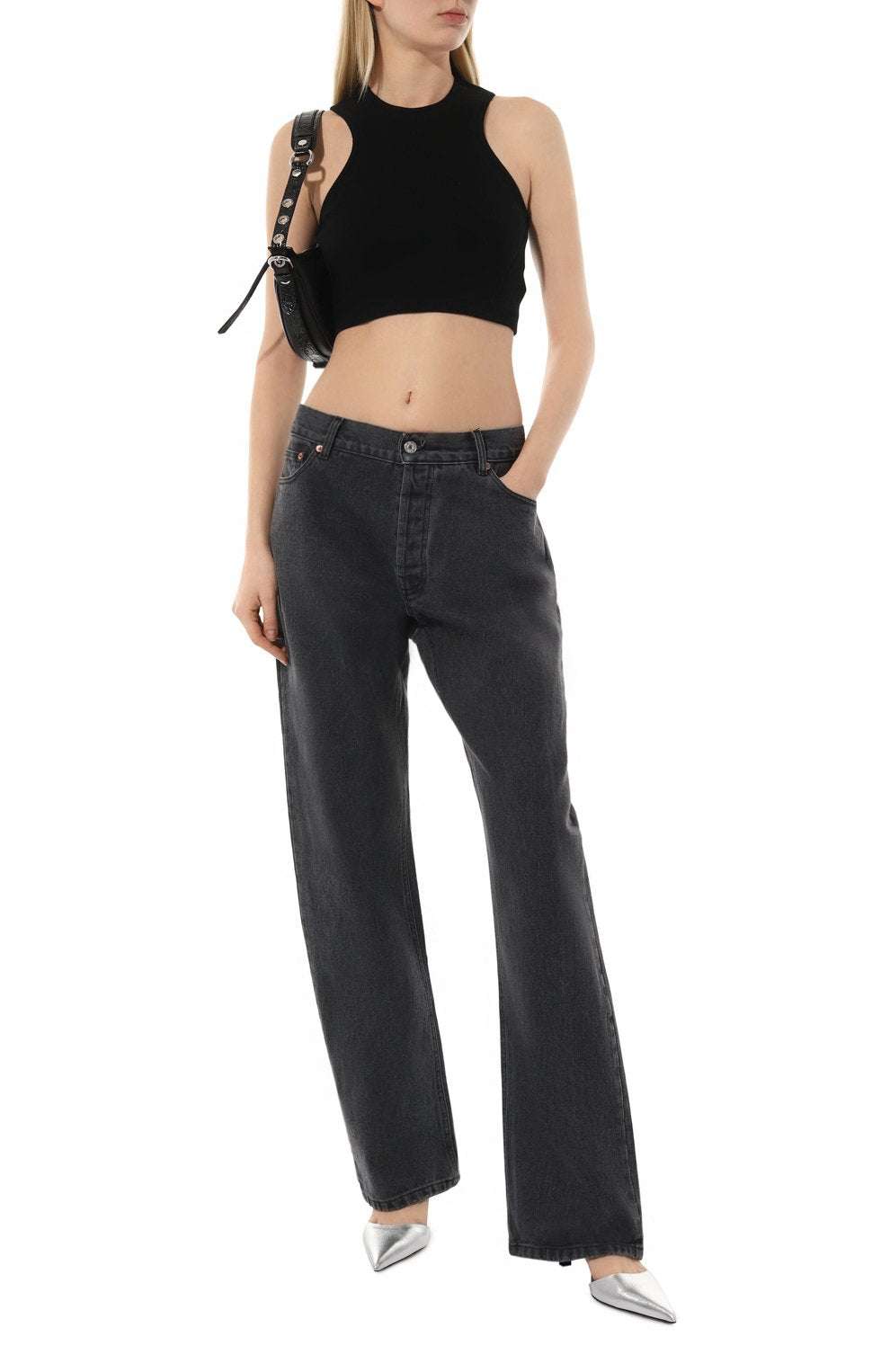 FORTE DEI MARMI COUTURE - Деним - Strass Logo Blk Jeans - Love|Labels