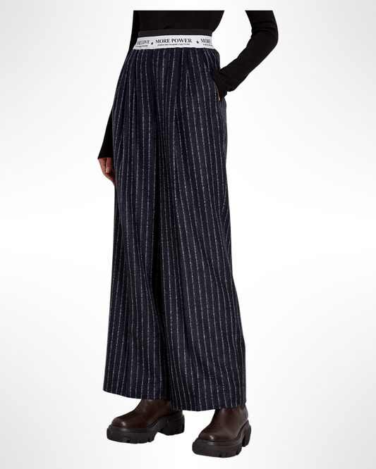 FORTE DEI MARMI COUTURE - Панталони - Waistband Logo Wool Pants - Love|Labels