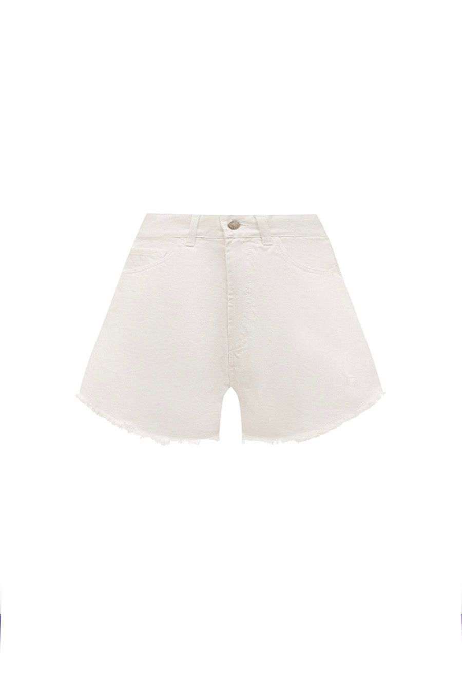 FORTE DEI MARMI COUTURE - Шорти - White Denim Pantagonna Shorts - Love|Labels