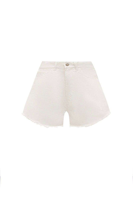 FORTE DEI MARMI COUTURE - Шорти - White Denim Pantagonna Shorts - Love|Labels