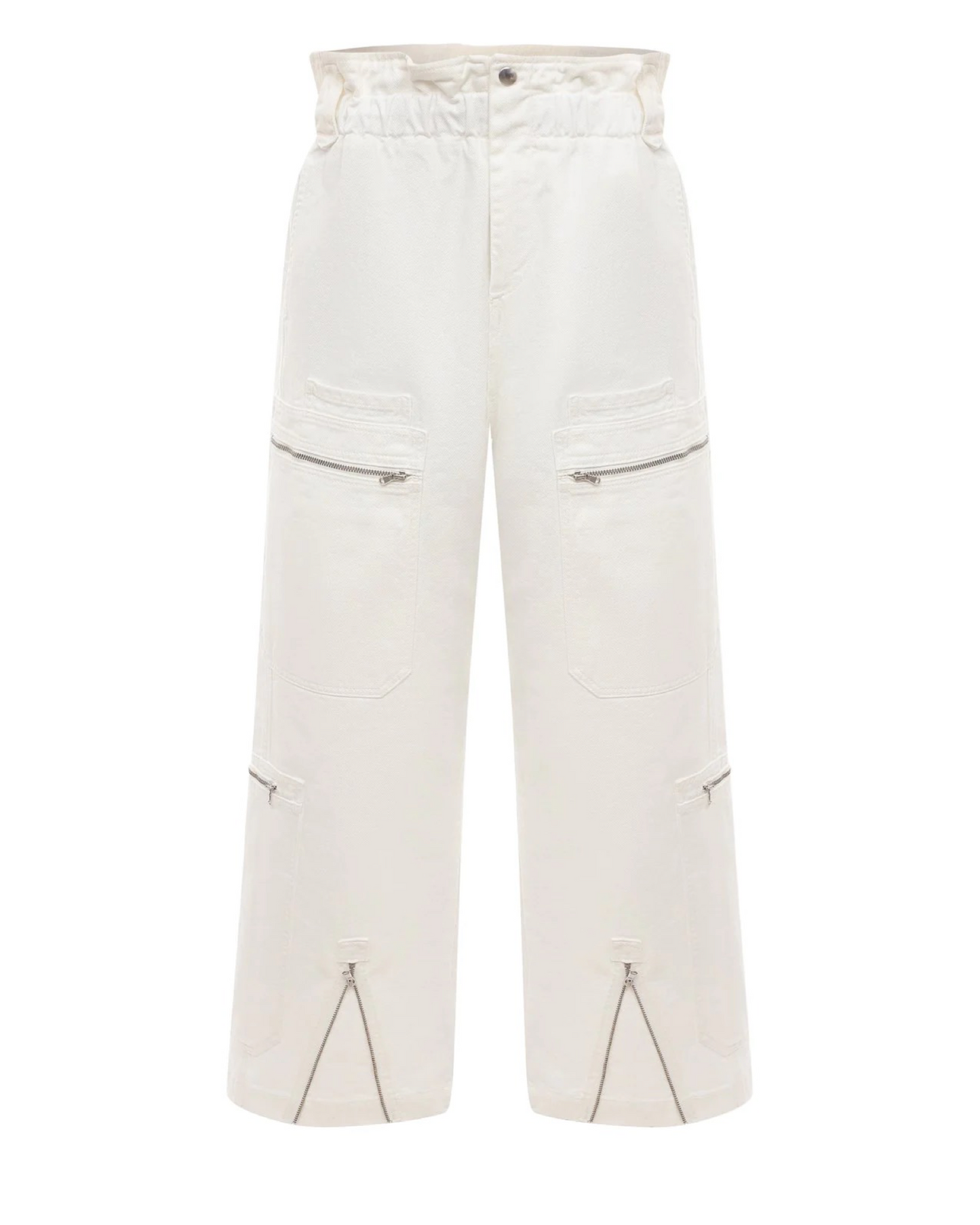 Cargo Zip Denim Pants