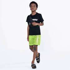 Green Logo Leggings Shorts