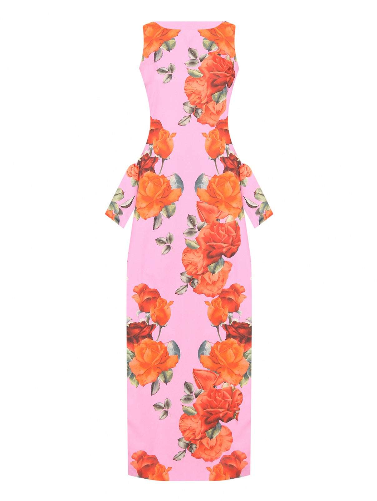 Pink Maxi Cut Out Dress