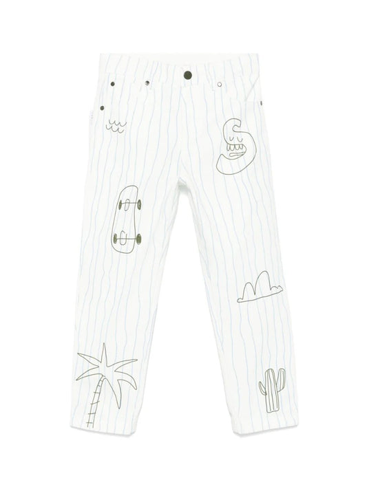Skaterboard Print Jeans