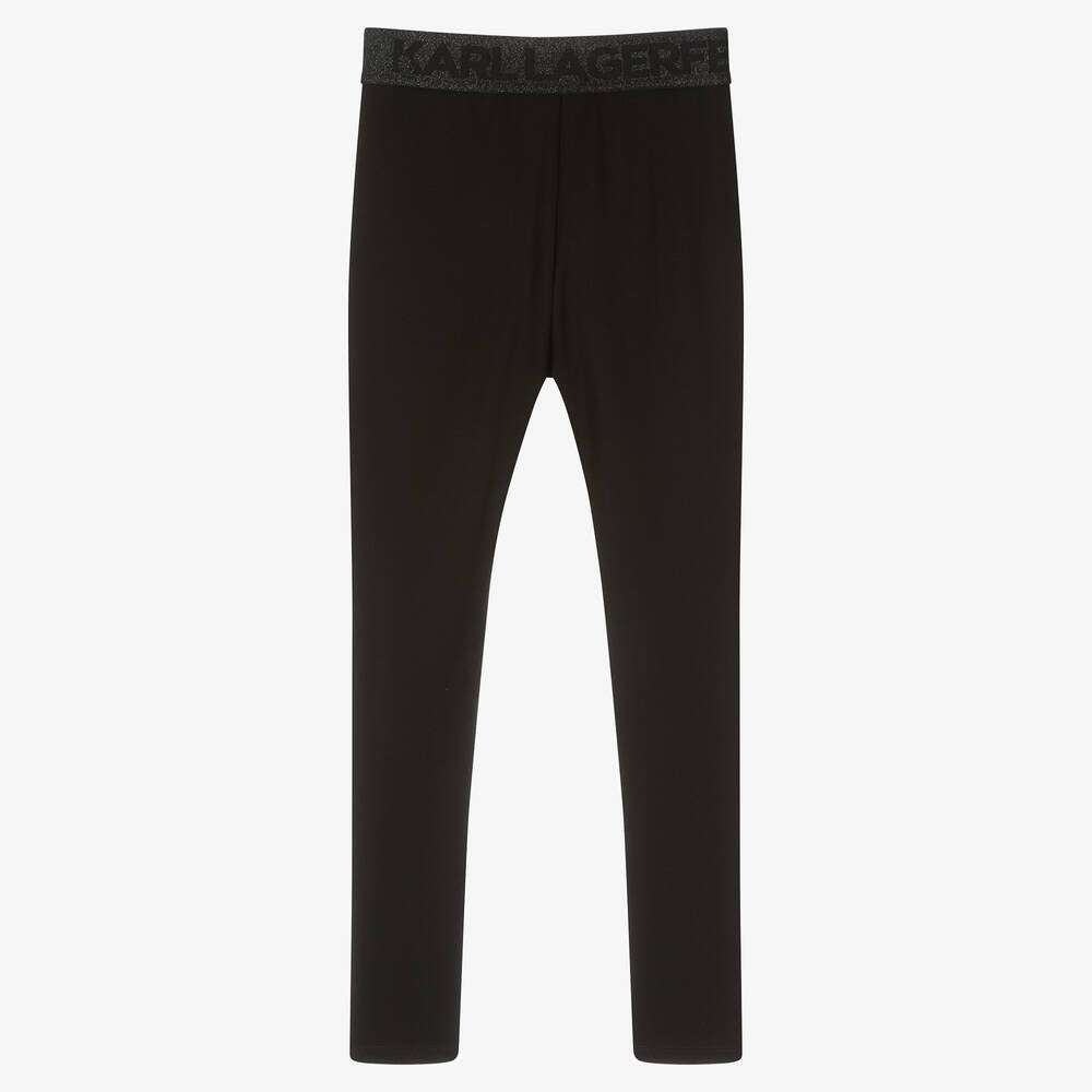 Karl Lagerfeld - Клинове - Black Logo Leggings - Love|Labels