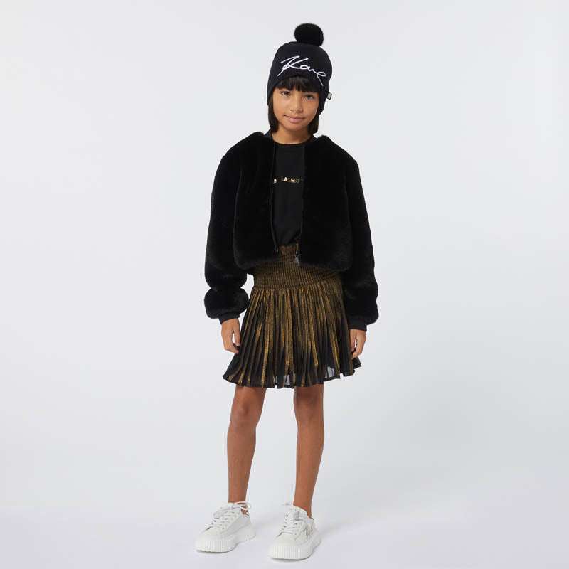 Karl Lagerfeld - Аксесоари - Шапки - Black Logo Pom - Pom Beanie - Love|Labels
