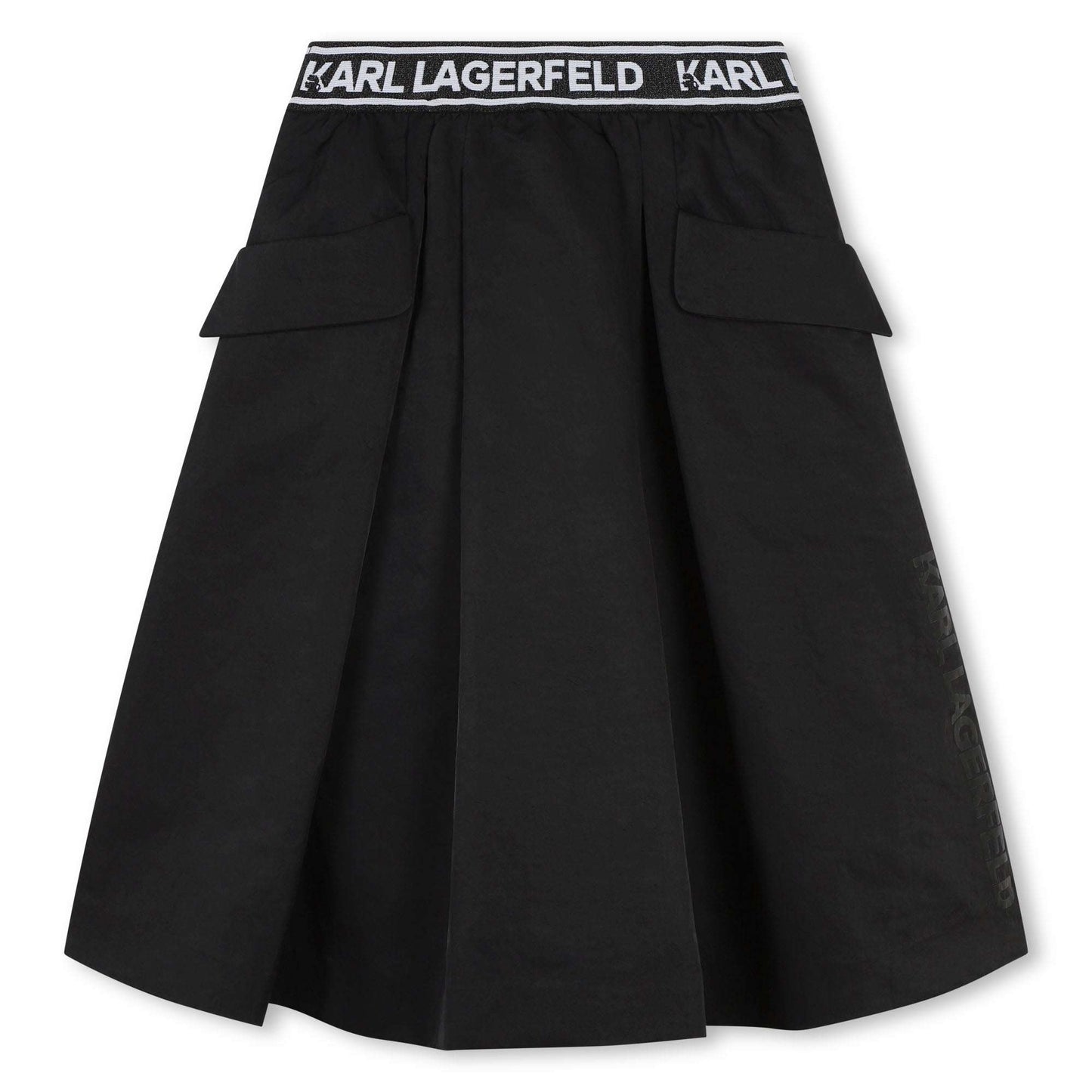 Karl Lagerfeld - Поли - Black Logo Skirt - Love|Labels
