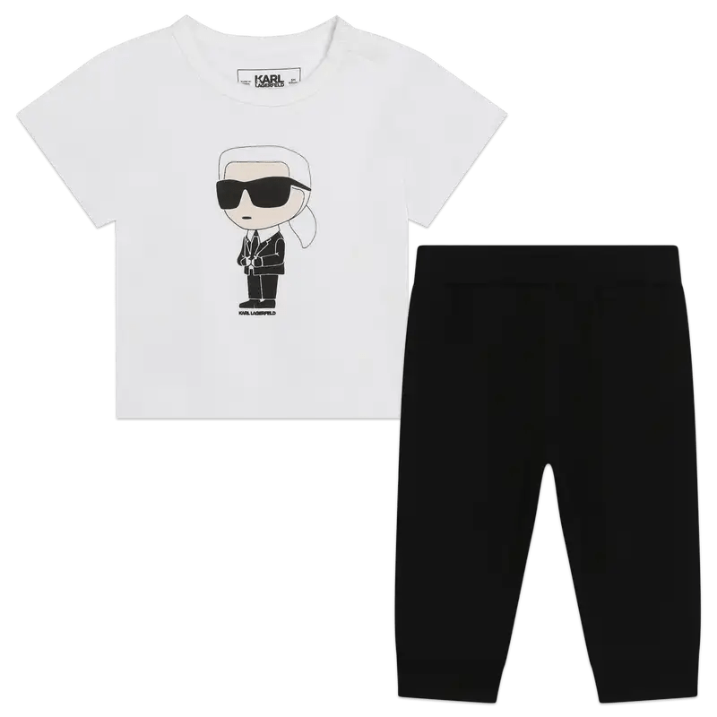 Karl Lagerfeld - Комплекти - Black & White Karlito Tracksuit - Love|Labels