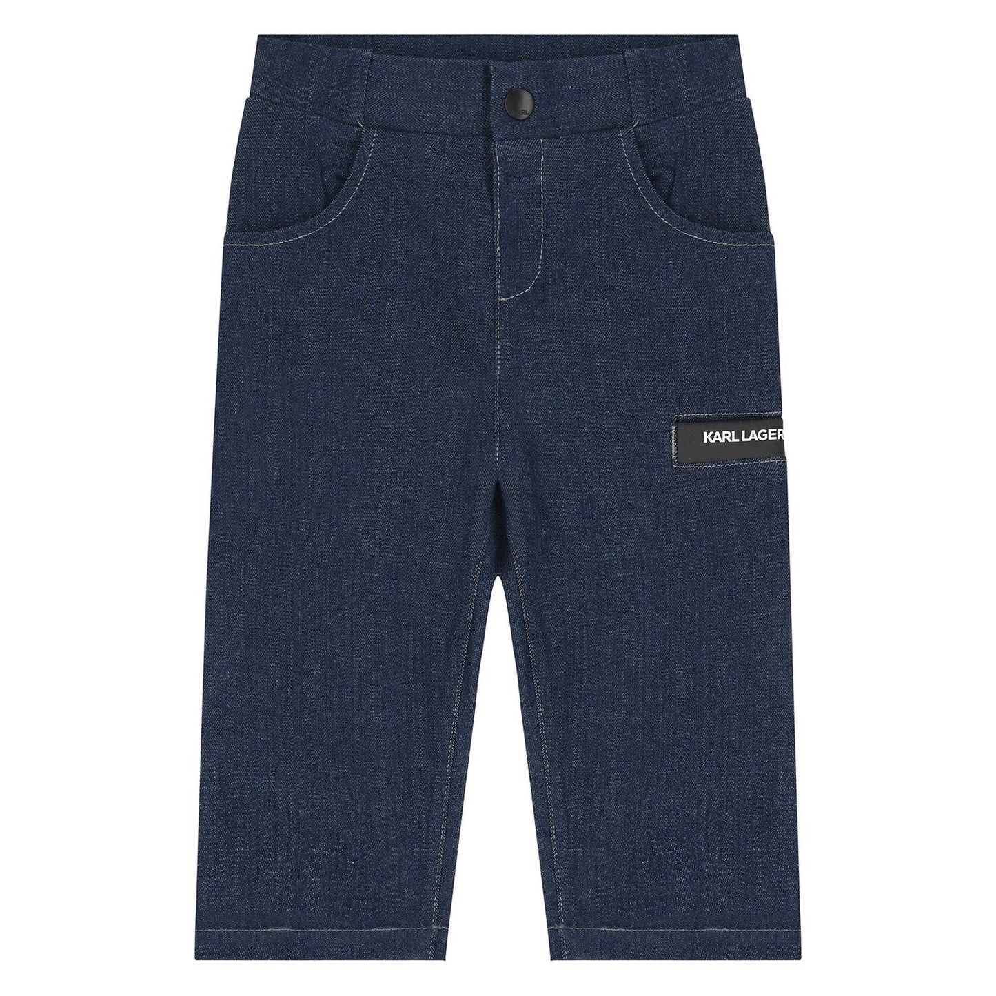 Karl Lagerfeld - Комплекти - Boys White & Blue Denim Trouser Set - Love|Labels