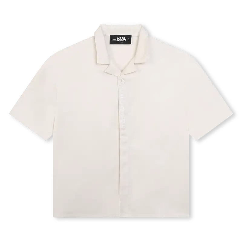 Karl Lagerfeld - Тениски - Ecru Short Sleeve Shirt - Love|Labels