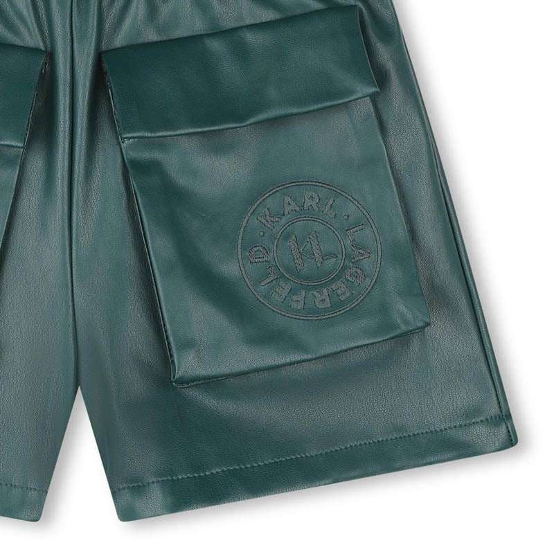 Karl Lagerfeld - Панталони - Faux Leather Shorts - Love|Labels