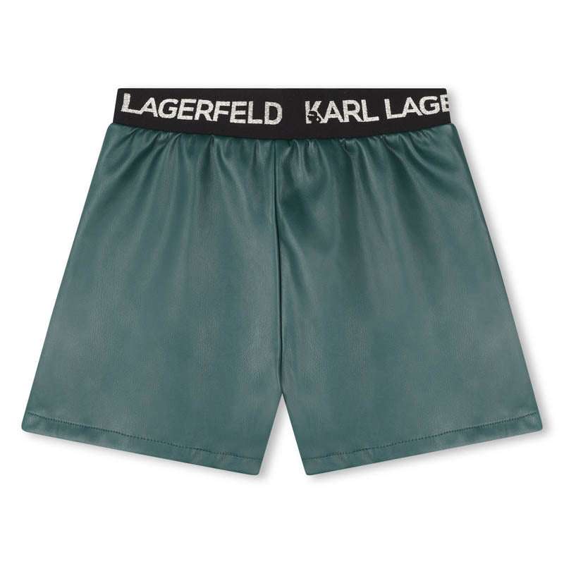 Karl Lagerfeld - Панталони - Faux Leather Shorts - Love|Labels