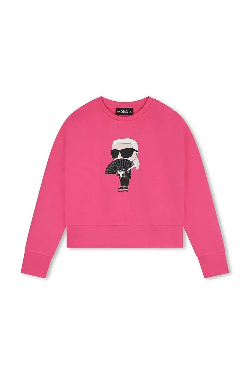 Karl Lagerfeld - Блузи - Girls Pink Ikonik Sweatshirt - Love|Labels