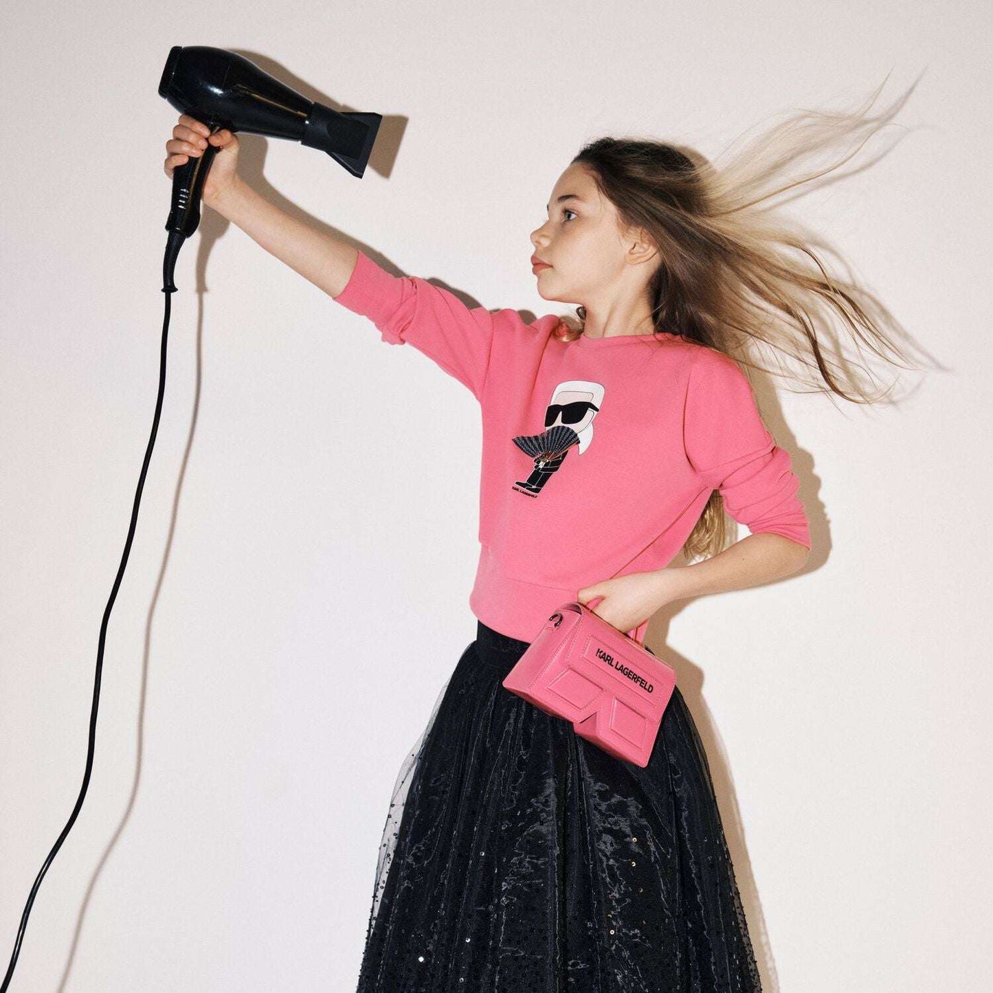 Karl Lagerfeld - Блузи - Girls Pink Ikonik Sweatshirt - Love|Labels