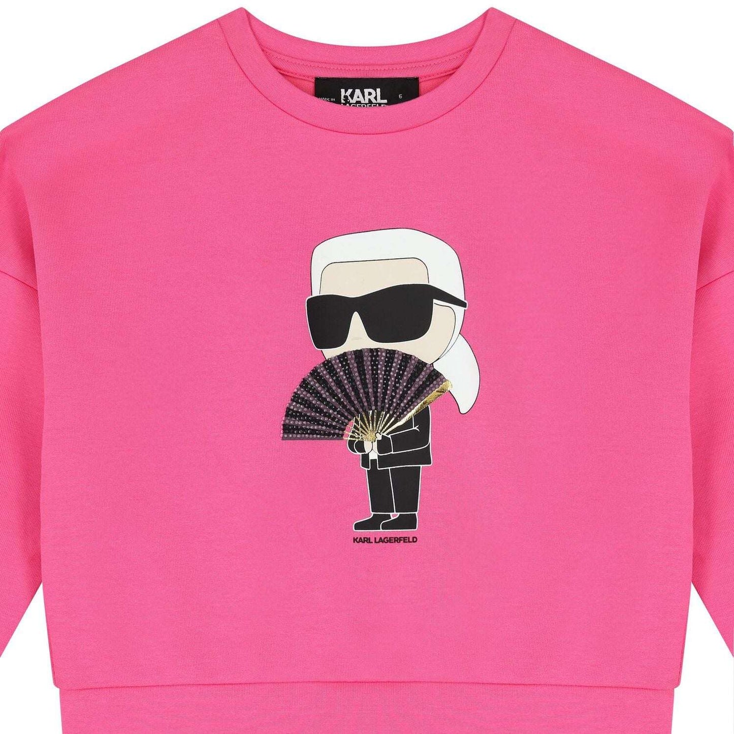 Karl Lagerfeld - Блузи - Girls Pink Ikonik Sweatshirt - Love|Labels