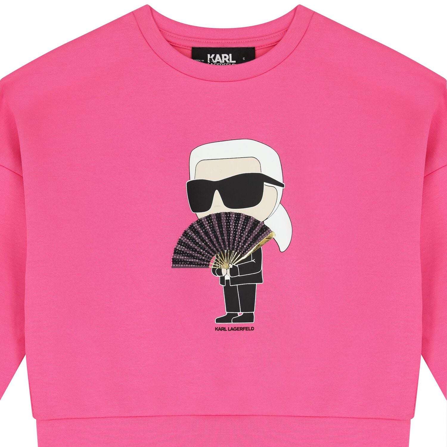 Karl Lagerfeld - Блузи - Girls Pink Ikonik Sweatshirt - Love|Labels
