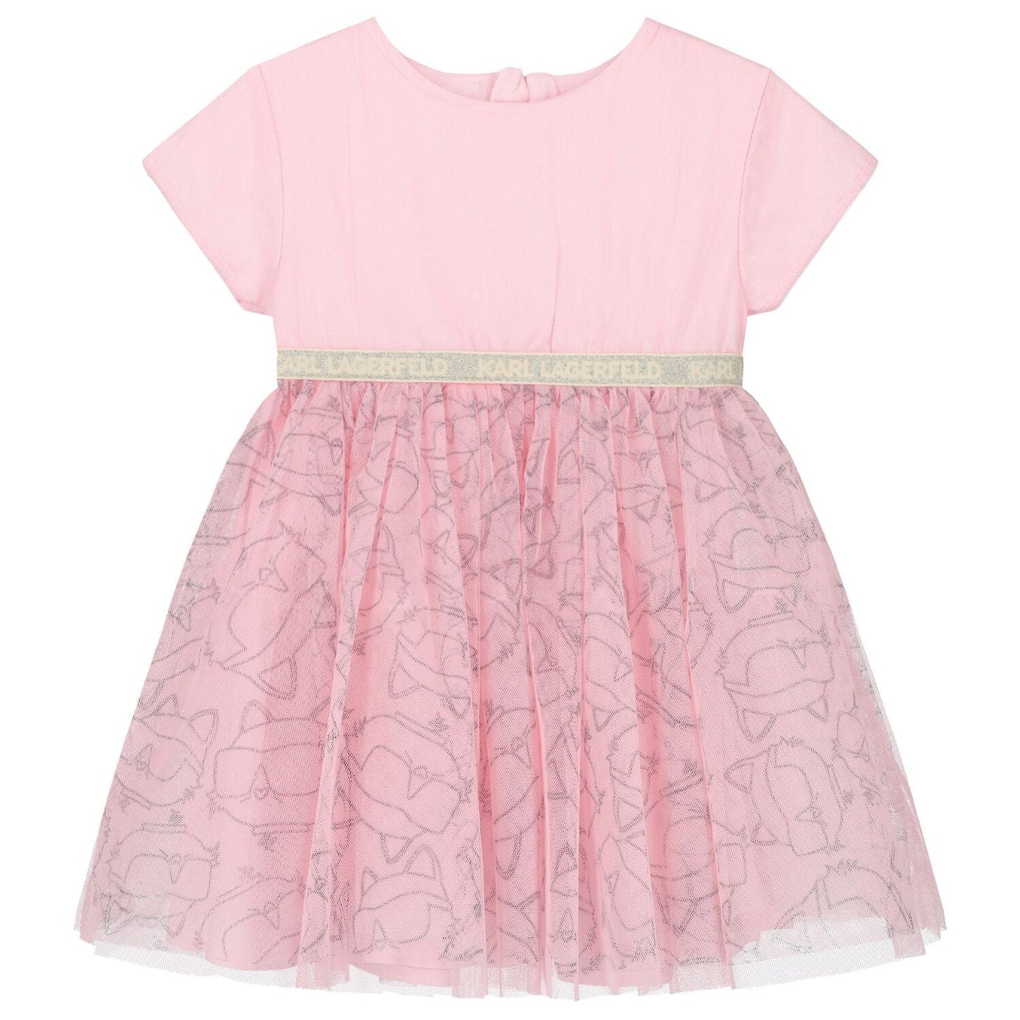 Karl Lagerfeld - Рокли - Girls Pink Tulle Choupette Dress - Love|Labels
