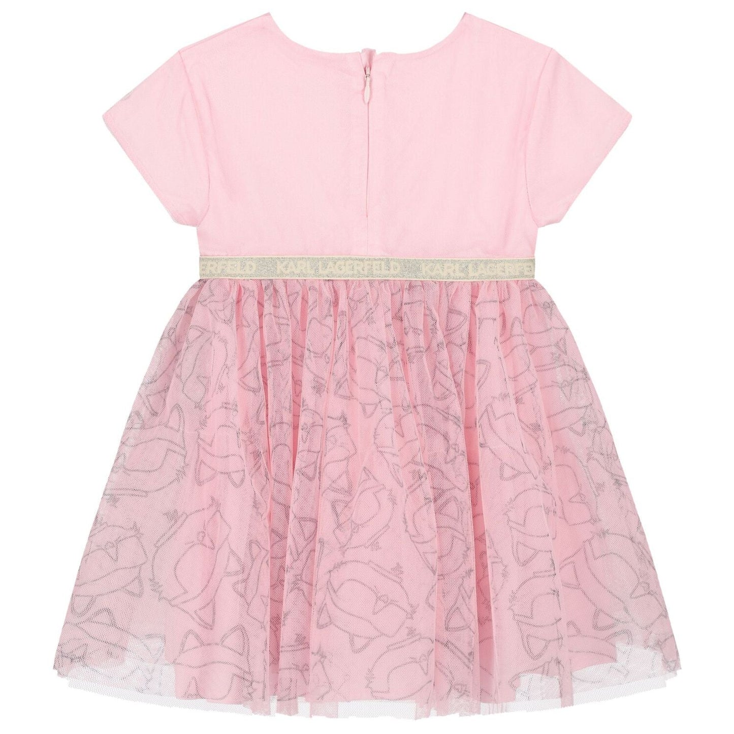 Karl Lagerfeld - Рокли - Girls Pink Tulle Choupette Dress - Love|Labels