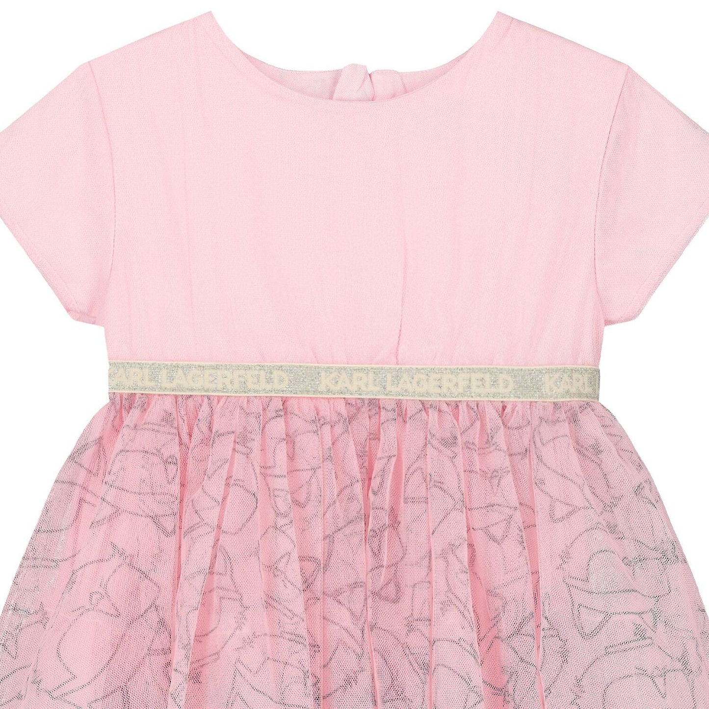 Karl Lagerfeld - Рокли - Girls Pink Tulle Choupette Dress - Love|Labels